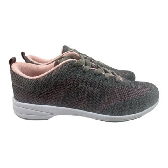 Propet Womens Washable Walker Evolution Sneakers Size 9 M Slip Resistant Grey/Pi - Picture 1 of 7